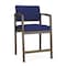 Lesro Lenox Steel Hip Chair Metal Frame, Bronze, OH Cobalt Upholstery LS1161 - alternate 1